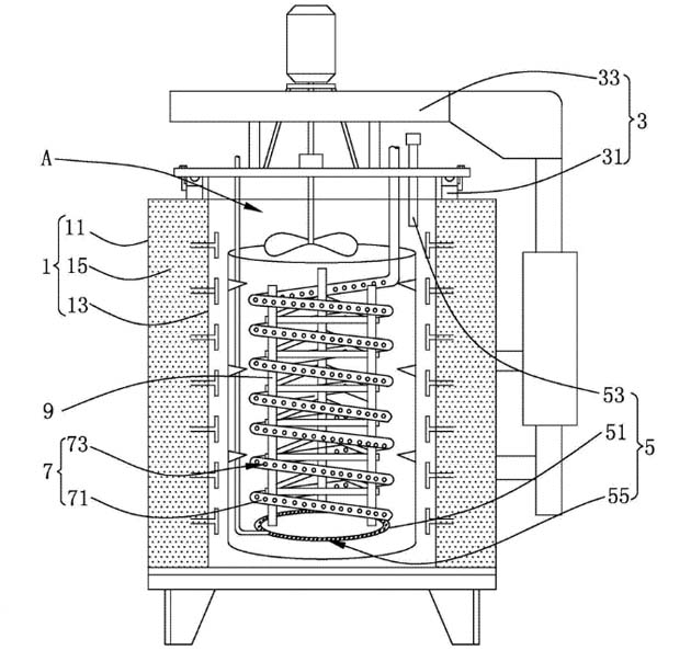 井式氮化爐結構圖